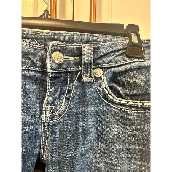 Miss Me Rhinslestone Easy boot size 24 women’s Jean western - Picture 9 of 10